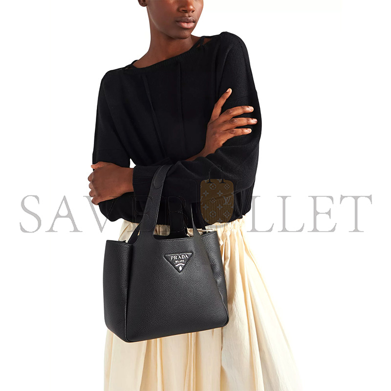 Pra*a small leather tote bag 1bg335 (25*21.5*14cm)